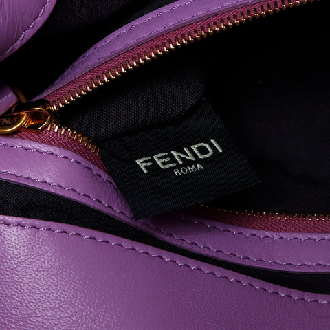 フェンディ FENDI ズッカ マンマバゲット 2Way レザー ショルダーバッグ パープル WS9756