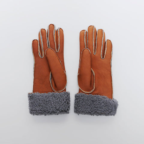 chanel handschuhe leder Chanel Coco Mark Handschuhe Boa Lederhandschuhe braune WS9764 – NUIR VINTAGE