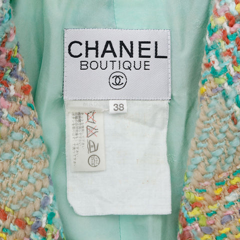 Chanel CHANEL SIze38 Tweed Jacket Multicolor WS9773