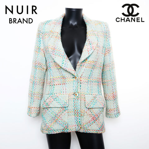 Chanel CHANEL SIze38 Tweed Jacket Multicolor WS9773