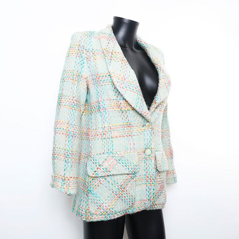 Chanel CHANEL SIze38 Tweed Jacket Multicolor WS9773
