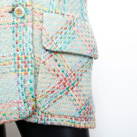 Chanel CHANEL SIze38 Tweed Jacket Multicolor WS9773