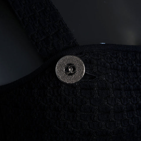 Chanel Size36 Back Zip Dress Black WS9774