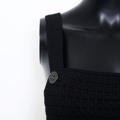 Chanel Size36 Back Zip Dress Black WS9774