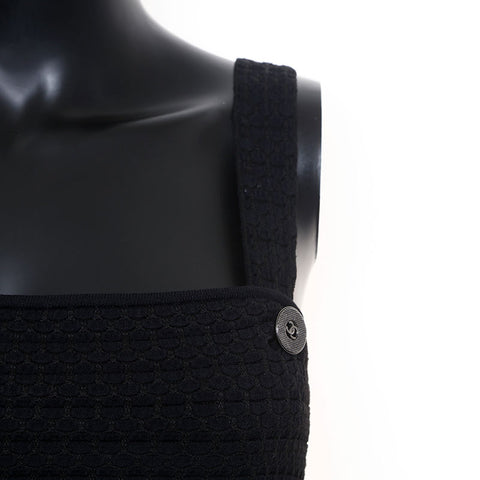 Chanel Size36 Back Zip Dress Black WS9774
