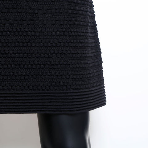 Chanel Size36 Back Zip Dress Black WS9774