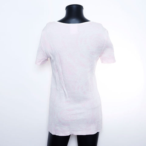 Chanel CHANEL Size38 Coco Mark Tie-dye Short Sleeve T-shirt Pink WS9781