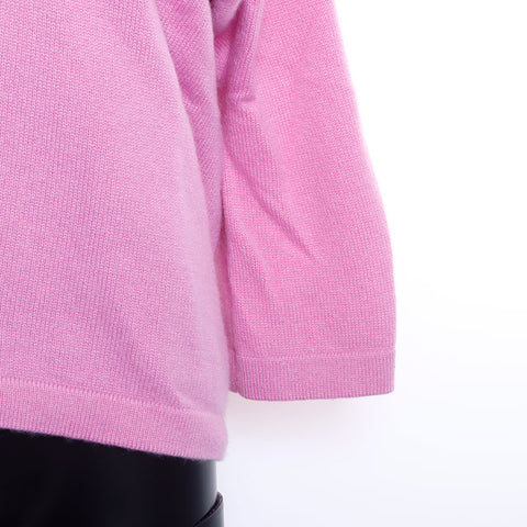 Chanel Size 38 Cashmere Knit Pink WS9788