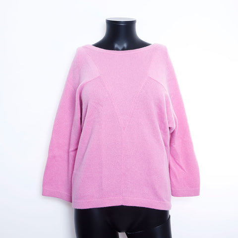 Chanel Size 38 Cashmere Knit Pink WS9788