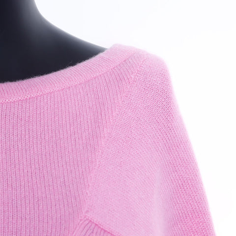 Chanel Size 38 Cashmere Knit Pink WS9788