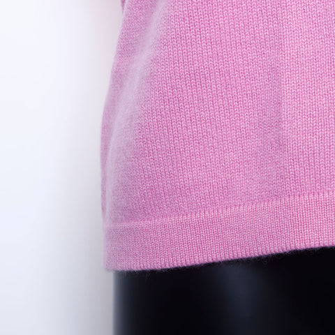 Chanel Size 38 Cashmere Knit Pink WS9788