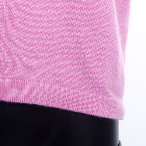 Chanel Size 38 Cashmere Knit Pink WS9788