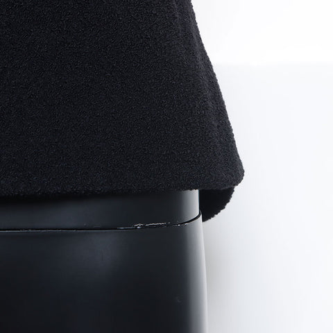 CHANEL Size 38 Wool Jacket black WS9791