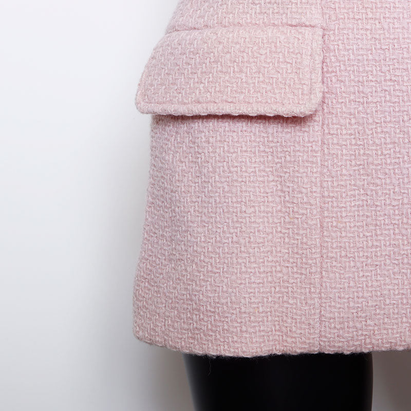 Chanel CHANEL SIze38 96A Coco Mark Gripore Button Jacket Pink