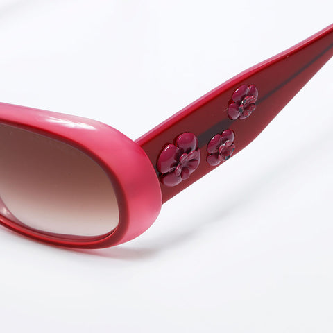 【美品】CHANEL sunglasses coco camellia y2k Chanel Camellia Coco Mark Sunglasses Pink WS9798 – NUIR VINTAGE