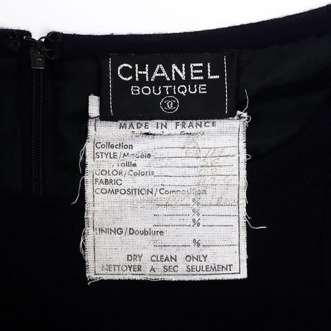 シャネル CHANEL  Size36 ジャケット ワンピース スーツ リボン セットアップ ブラック WS9804