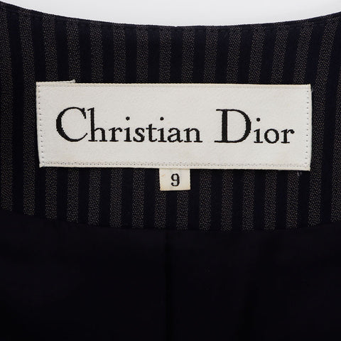 クリスチャンディオール Christian Dior Size9 ジャケット スカート スーツ  セットアップ グレー WS9805