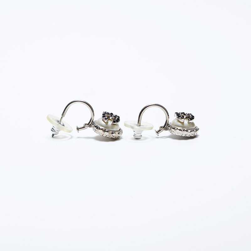シャネル CHANEL 02C ラインストーン ココマーク ピアス