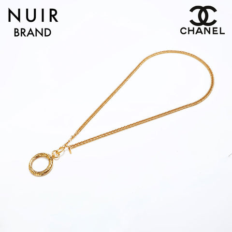 CHANEL 1980s Chain Necklace gold WS9812