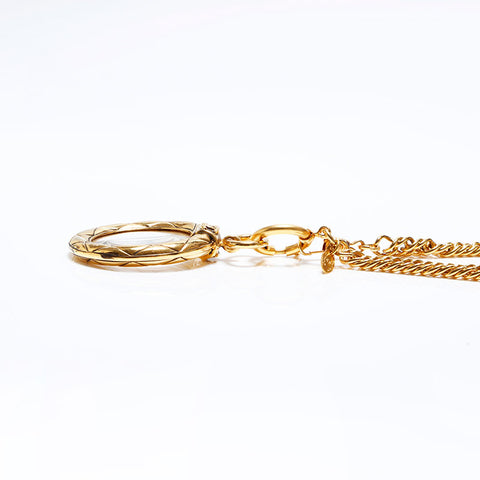 Chanel 1980 Collier de chaîne Gold WS9812