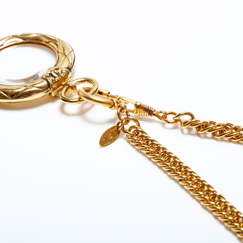 CHANEL 1980s Chain Necklace gold WS9812