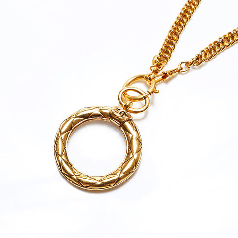 Chanel 1980 Collier de chaîne Gold WS9812