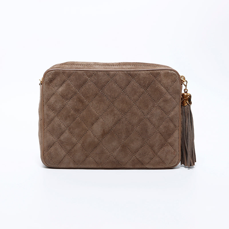 CHANELスウェード ヴィンテージ風バック CHANEL シャネル vintage スエードショルダーバッグ