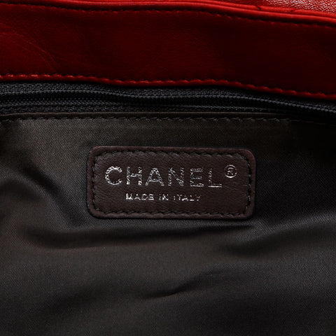 シャネル CHANEL 11番台 ラムスキン チェーン ショルダーバッグ レッド WS9834