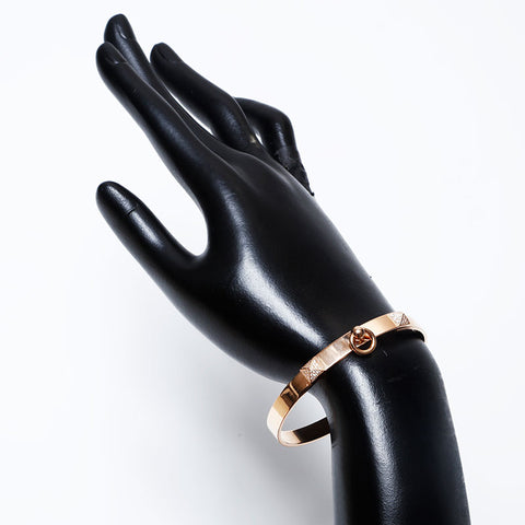 HERMES Au750 48D0.24ct Collier de Chien Bangle gold WS9846
