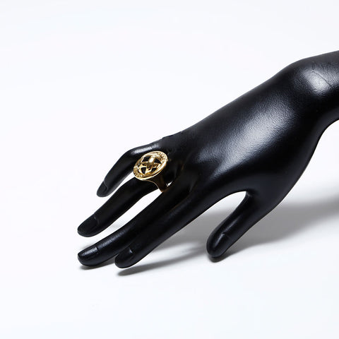 CELINE No. 17 Au750 Vintage Ring gold WS9847