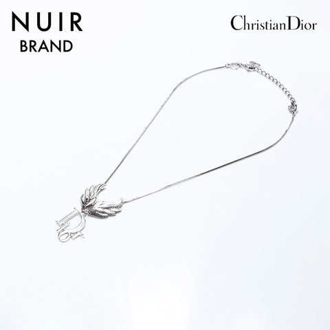 クリスチャンディオール Christian Dior ビンテージ エンジェル ネックレス シルバー WS9859