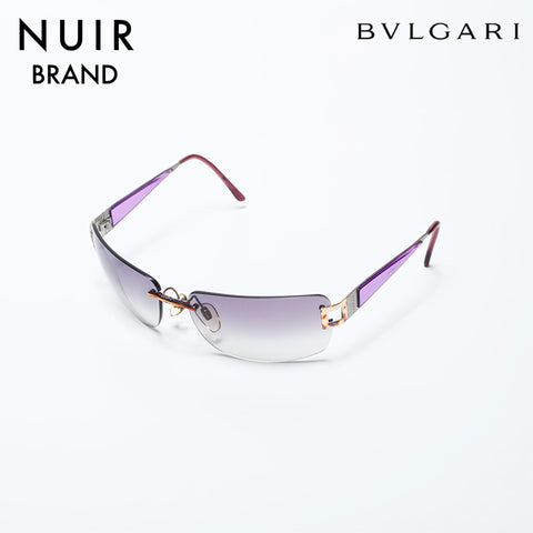 ブルガリ BVLGARI リムレス フレームレス グラデーション サングラス パープル WS9869