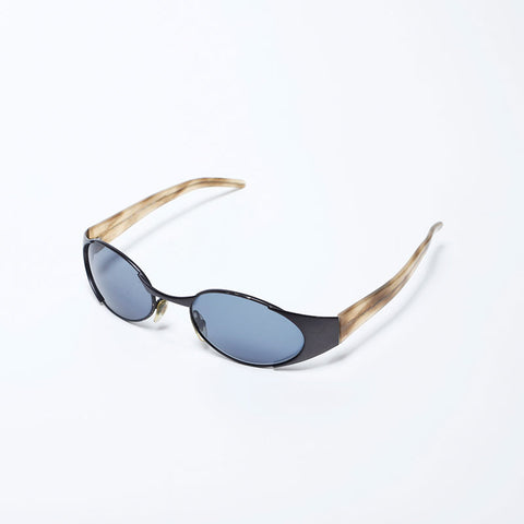 グッチ ヴィンテージ GUCCI サングラス グレー 青 シルバー