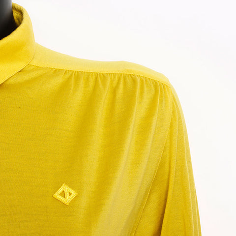Christian Dior Christian Dior Logo besticktes Poloshirt Langarm Shirt gelb WS9884