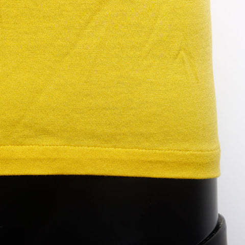 Christian Dior Christian Dior Logo besticktes Poloshirt Langarm Shirt gelb WS9884