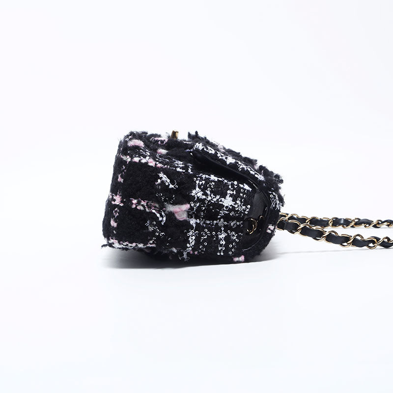 シャネル CHANEL ツイード 20cm ミニマトラッセ チェーン