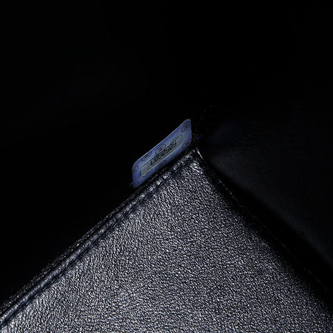 Chanel Chanel n ° 5 caviar peau jumbo matelasse chaîne de rabat à stitch sauvage sache d'épaule noir ws9892