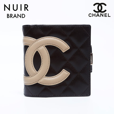 Chanel Chanel n ° 9 CAMBON LIGNE COCO Mark Compact Bifold Brown WS9895