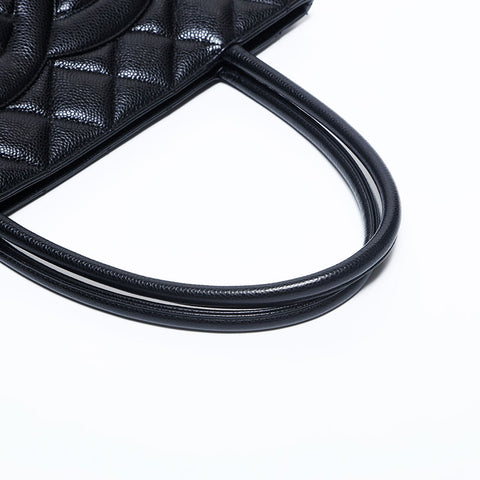 CHANEL No. 7 Replica Tote COCO Mark Umhängetasche schwarz WS9912