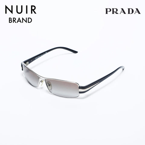 プラダ PRADA シルバーフレーム サングラス ブラック WS9926