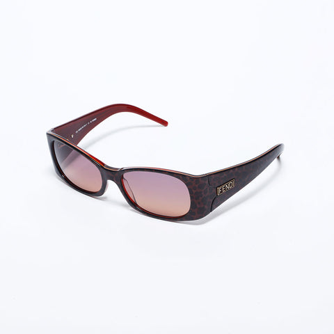 FENDI Leopard Pattern sunglasses Brown WS9930
