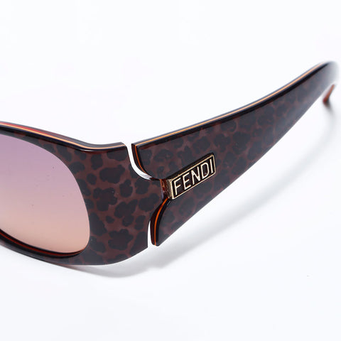 FENDI Leopard Pattern sunglasses Brown WS9930