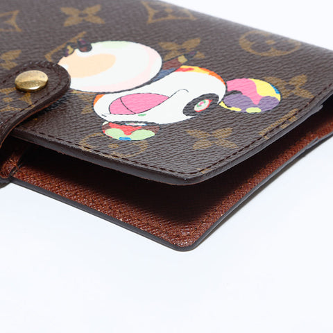 LOUIS VUITTON Monogram Panda Angenda CA0094 PM Takashi Murakami Notebook cover Brown WS9939