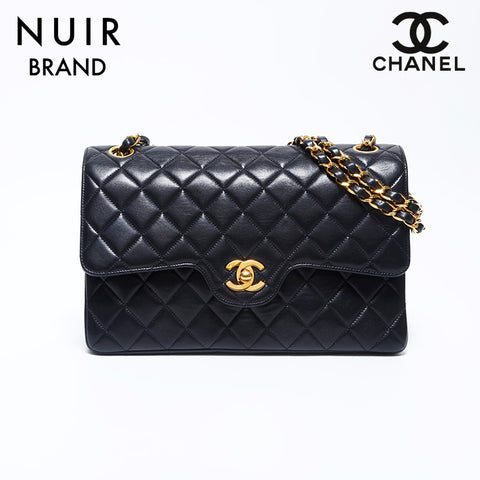 シャネル CHANEL ダブルフラップ ダブルチェーン マトラッセ 25 ショルダーバッグ ブラック WS9942 – NUIR VINTAGE