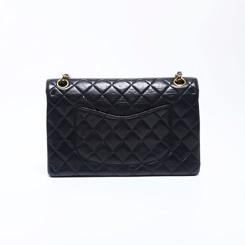 シャネル CHANEL ダブルフラップ ダブルチェーン マトラッセ 25 ショルダーバッグ ブラック WS9942 – NUIR VINTAGE