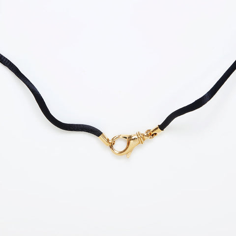 Christian Dior Round Vintage Pendant Necklace gold WS9965