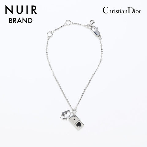 クリスチャンディオール Christian Dior ロゴ　ハート ブレスレット シルバー WS9974