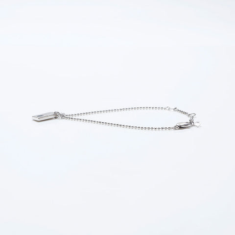 Christian Dior Logo heart bracelet Silver WS9974