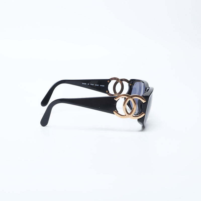 Chanel Coco Mark Sunglasses Black WS9992 – NUIR VINTAGE