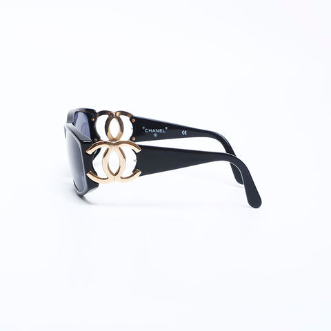 Chanel Coco Mark Sunglasses Black WS9993